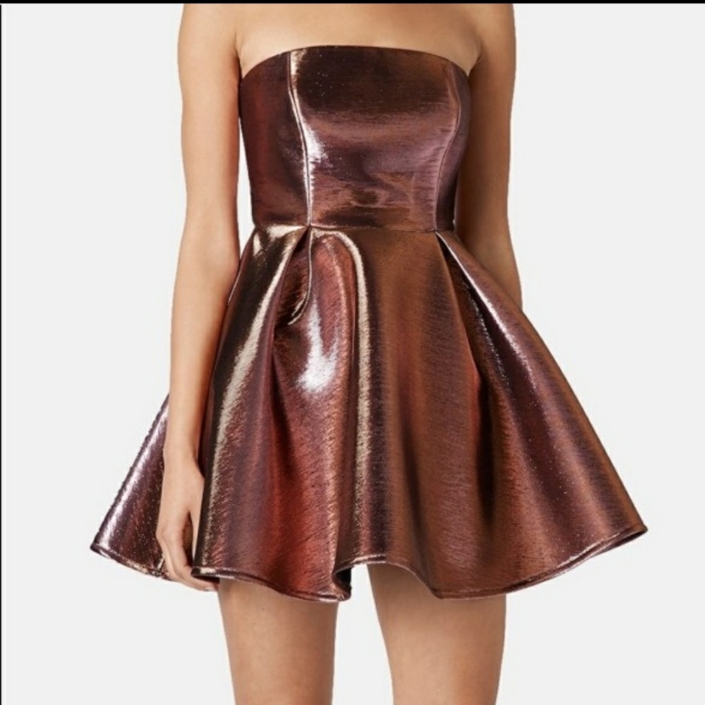 TopShop Rose Gold Cocktail Dress